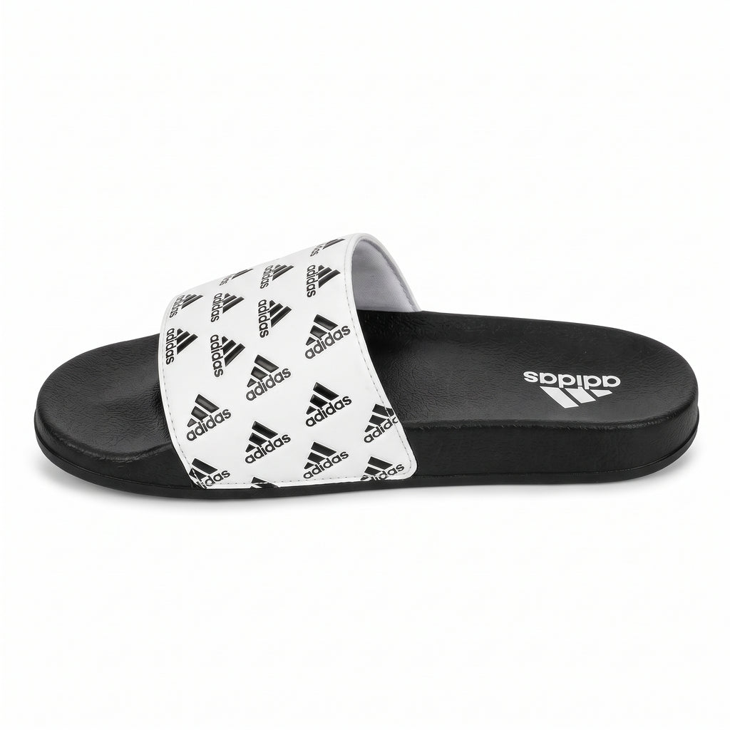 PREMIUM WHITE & BLACK SLIDES — BOLD STYLE, EVERYDAY COMFORT