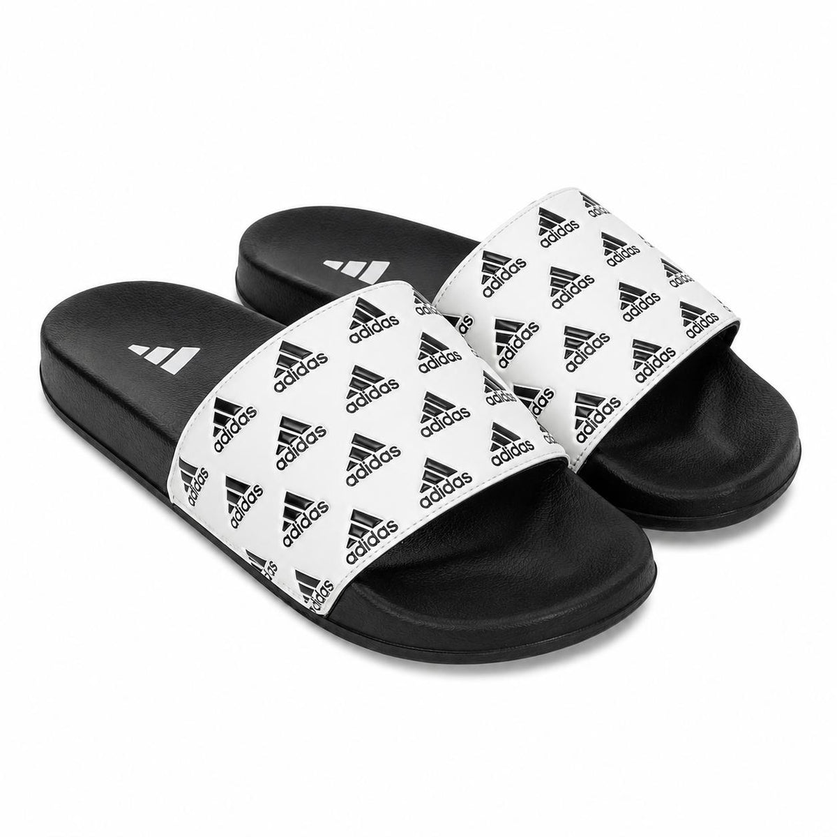 PREMIUM WHITE & BLACK SLIDES — BOLD STYLE, EVERYDAY COMFORT